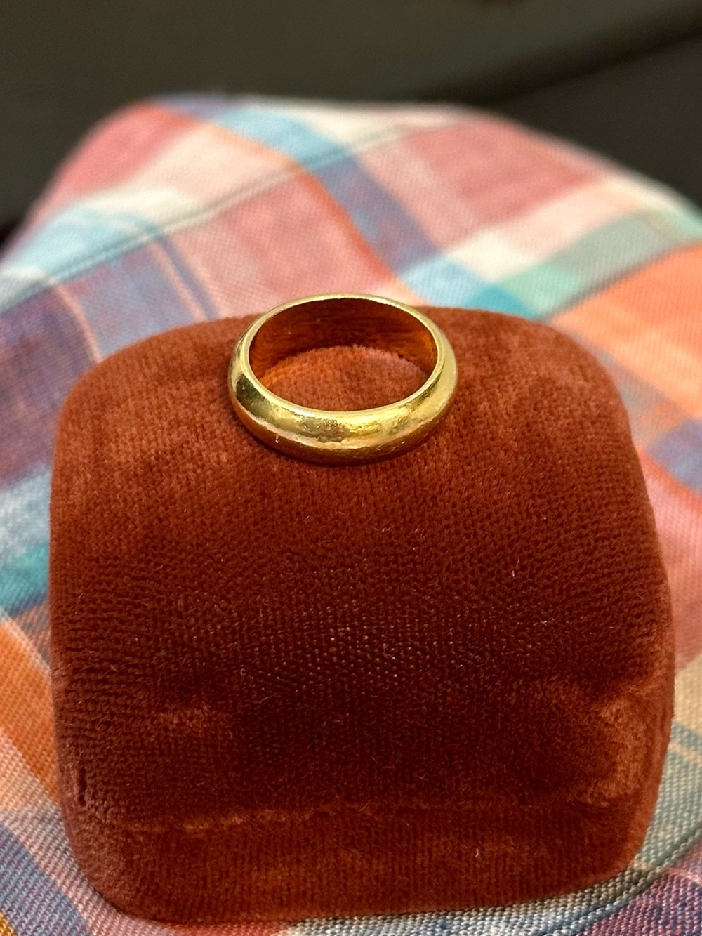 Antique 18k Solid Gold Heavy 5mm Pinky Ring Size 3 Weighs 5.5 Grams - Picture 7 of 14